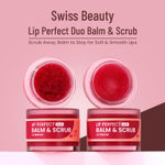 Buy Swiss Beauty Lip Perfect Duo Balm & Scrub with Beetroot Extract for Dark Lips | Moisturises Dry & Chapped Lips | Soft & Smooth Lips | For Men & Women 7 Gm Gram - Purplle