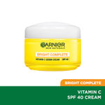 Buy Garnier Bright Complete VITAMIN C SPF 40 /PA+++ Serum Cream, 45g - Purplle