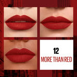 Buy Maybelline New York Sensational Liquid Matte Lipstick 12 More Than Red (7 ml) - Purplle