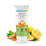 Buy Mamaearth on-the-go Morning Skin Essentials (Ubtan Facewash (100 ml)+ Vitamin C Face Cream (80 gm) + Ultra Light Sunscreen(80 ml)) - Purplle