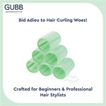 Buy GUBB Hair Rollers For Hair Curling, 6 Large Hair Curlers - Purplle
