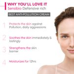 Buy Bioderma Sensibio Defensive Rich Active Soothing Cream Hydration/Moisturisation 12h Nutrition (40 ml) - Purplle