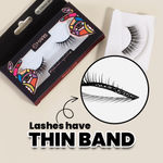 Buy MARS Fabulash Eyelashes for Women | Lightweight False Eye Lashes | Made from Synthetic Hair and Lightweight | Easy to Fits in Any Eye shape (09-Just Enough Drama), 1 Pair - Purplle