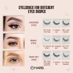 Buy MARS Fabulash Eyelashes for Women | Lightweight False Eye Lashes | Made from Synthetic Hair and Lightweight | Easy to Fits in Any Eye shape (09-Just Enough Drama), 1 Pair - Purplle