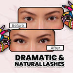 Buy MARS Fabulash Eyelashes for Women | Lightweight False Eye Lashes | Made from Synthetic Hair and Lightweight | Easy to Fits in Any Eye shape (09-Just Enough Drama), 1 Pair - Purplle