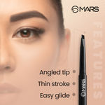 Buy MARS Micro Precision Eyebrow Pencil with Spoolie for Long Lasting and Natural finish - Black | 0.4g - Purplle