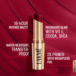 Buy Lakme 9TO5 Primer + Matte Lip Color Bur gmundy Passion 3.6 gm - Purplle