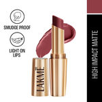 Buy Lakme 9TO5 Primer + Matte Lip Color MP8 Rosy Sunday (3.6 gm) - Purplle