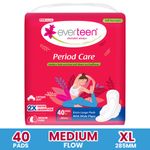 Buy everteen Period Care XL Soft 40 Sanitary Pads Enriched with Neem and Safflower For Medium Flow - 1 Pack (40 Pads) - Purplle