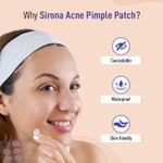 Buy Sirona Acne Pimple Patch For Face (72 patches) | 2 sizes | Invisible, Concealable, Waterproof Patches | Hydrocolloid & Salycylic Acid | Absorbs Acne Pus | Flattens Pimple | For All Skin Types - Purplle