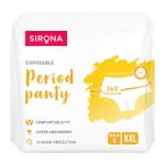 Buy Sirona Disposable Period Panties (XXL) | 360° Protection for 12 hours | No Leakage, No Discomfort | Day & Night Protection | Wetness Indicator | Ultra-Absorbent Core(Pack of 5) - Purplle