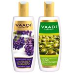 Buy Vaadi Herbals Lavender Shampoo with Olive Conditioner (350 ml x 2) - Purplle