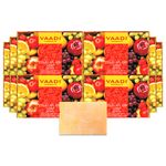 Buy Vaadi Herbals Pack of 12 FRUIT SPLASH SOAP with extracts of Orange, Peach, Green Apple & Lemon (12 x 75 g) - Purplle