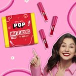 Buy SUGAR POP Mattelicious Trio - The Red Edit - 4.8 ml | Set of 3 Red Matte Lipcolours | Non-drying | Transfer-proof | Smudgeproof - Purplle