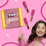 Buy SUGAR POP Mattelicious Trio - The Nude Edit | Set of 3 Nude Brown & Pink Matte Lipcolours | Non-drying, Transfer-proof & Smudgeproof | Suits All Skin Tones - Purplle