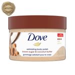Buy Dove Exfoliating Body Polish Scrub Brown Sugar & Coconut Butter for Dry Skin, 298g - Purplle