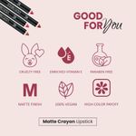 Buy Verymiss Matte Lip Crayon Lipstick - 11 Mahogany 2.8 gm - Purplle