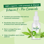 Buy Simple Booster Serum - 5 % Hemp Seed Oil + B3 For Strong Skin Barrier, 30 ml - Purplle
