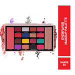 Buy Mattlook 16 Shades Everfavor Makeup Palette Eyeshadow, Flawless Shades, Highlighter Blush Long Lasting Waterproof Blendable, Mulitcolour-02 (18.5 gm) - Purplle