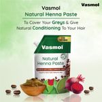 Buy Vasmol Natural Henna Paste II Ready to use Henna Paste II Rich dark Colour to Hair with extra conditioning II 100% Pure Henna , 200 gm - Purplle