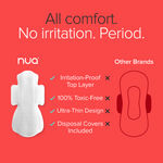 Buy Nua Complete Comfort Assorted Pads - 25XL+ & 25 XL (with Disposal Covers) - Pack of 50 - Purplle