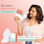 Buy Nua Ultra Thin Sanitary Pads Bulk Pack, 25 Heavy Flow & 25 Medium Flow in each pack (Pack of 50 Pads) || Zero Toxins || Free Disposal Cover - Purplle