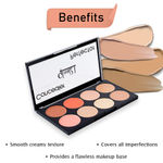 Buy Glam21 Perfect Coverage Concealer Palette|Contouring and Highlighting Makeup Kit|Corrects Skin Imperfections and Blemishes| 8 Shades-30gm-Palette 01 - Purplle