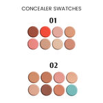 Buy Glam21 Perfect Coverage Concealer Palette|Contouring and Highlighting Makeup Kit|Corrects Skin Imperfections and Blemishes| 8 Shades-30gm-Palette 01 - Purplle