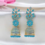 Buy Purplle Free Gift Blue Jhumka Earrings 1 Pair - Purplle