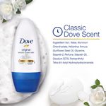 Buy Dove Original Deodorant Roll On For Women, 50 ml - Purplle