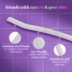 Buy Bombae Biodegradable Face Razor For Women (Pack of 2) - Purplle