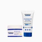Buy DERMDOC Combo Kit Glow & Protect Combo | kojic acid night cream | dewy sunscreen spf 30 pa+++ | cream for dark spots, dullness | detan | sunscreen for dry skin - Purplle