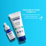 Buy DERMDOC Combo Kit for Pedicure at Home | urea foot cream | glycolic acid peeling solution | pedicure kit for dry, cracked heels | foot peel | smooth feet | foot cracks - Purplle