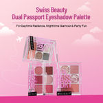 Buy Swiss Beauty Dual Passport Eyeshadow Palette with 4 Eyeshadows & 2 Blushers | Highly Pigmented | Long-Lasting | Blendable | For All Skin Types 1-Every Day - Purplle