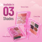 Buy Swiss Beauty Dual Passport Eyeshadow Palette with 4 Eyeshadows & 2 Blushers | Highly Pigmented | Long-Lasting | Blendable | For All Skin Types 3-Party Ready - Purplle