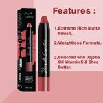 Buy Ronzille Matte Lip Crayon Cherrywood - 02 4.5 gm - Purplle