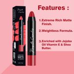 Buy Ronzille Matte Lip Crayon Venetian Red - 03 4.5 gm - Purplle