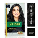 Buy Streax Hair Colour - Natural Black 1 (120 ml) - Purplle