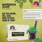 Buy Healthy Forever Moringa Soap with Moringa Leaf Powder with Antibacterial & Anti-Inflammatory 120 g - Purplle