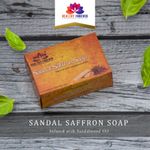 Buy Healthy Forever Sulphate Parabens freeA Sandal SaffronA Soap Enriched withA Sandalwood oilA for Acne 120 gm - Purplle