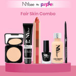 Buy NY Bae Makeup Essentials Kit |Black Kajal | Matte Eyeliner | Lip Crayon | Primer | Compact | Glowy Foundation| Everyday Makeup - Fair Skin - Purplle