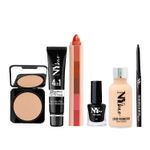 Buy NY Bae Makeup Essentials Kit |Black Kajal | Matte Eyeliner | Lip Crayon | Primer | Compact | Glowy Foundation| Everyday Makeup - Fair Skin - Purplle