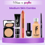 Buy NY Bae Makeup Essentials Kit |Black Kajal | Matte Eyeliner | Lip Crayon | Primer | Compact | Glowy Foundation| Everyday Makeup - Medium Skin - Purplle