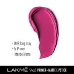 Buy Lakme 9TO5 Primer + Matte Lip Color MP4 Plum Pick (3.6 gm) - Purplle