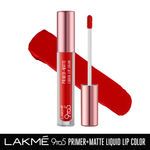 Buy Lakme 9to5 Primer + Matte Liquid Lip Color MR2 Driven Red - 4.2 ml - Purplle