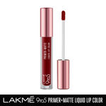Buy Lakme 9to5 Primer + Matte Liquid Lip Color MR4 Deep Maroon - 4.2 ml - Purplle