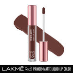 Buy Lakme 9to5 Primer + Matte Liquid Lip Color MB3 Strong Espresso - 4.2 ml - Purplle