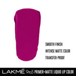 Buy Lakme 9to5 Primer + Matte Liquid Lip Color MM2 Passion Berry - 4.2 ml - Purplle