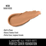 Buy Lakme 9to5 P+M Perfect Cover Foundation W230 Warm Wood 25ml - Purplle