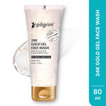 Buy Pilgrim 24k Gold Face wash with Korean White Lotus & Lactic Acid, 80 ml, helps Enhancing Natural Glow & Evens Skin Tone, for All Skin Types- Men & Women - Purplle